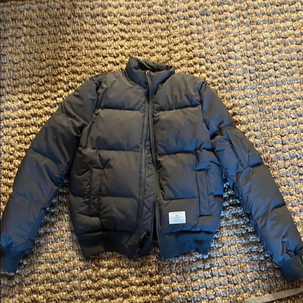 New Alpha Industries MA-1 Quilted Bomber Puffer Jacket
